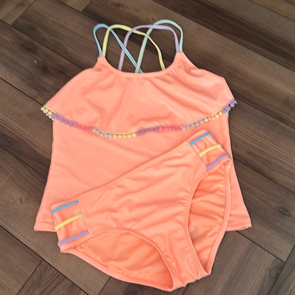 Justice Peach Kids Swimsuit